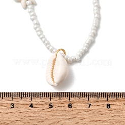 Anhänger aus natürlicher Kauri-Muschel&nbsp;NJEW-F356-01G