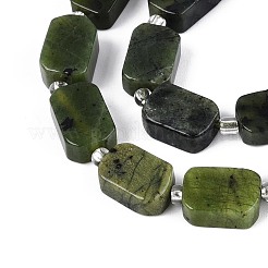 Natürliche kanadische Jade Perlen Stränge&nbsp;G-C098-A37-01
