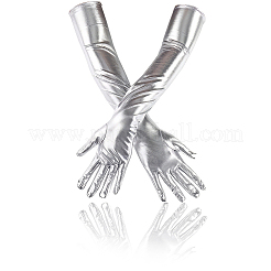 Lange Handschuhe aus Kunstleder&nbsp;AJEW-WH20018-115B