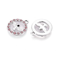 Pendentifs en strass en alliage de placage de rack&nbsp;PALLOY-T091-22B-G-1