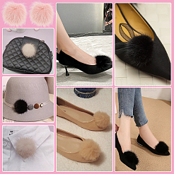 Schnallenclip aus Kunstnerz für Schuhe&nbsp;AJEW-WH0248-670A