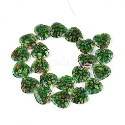 Handgemachte Glasperlen Millefiori-Stränge&nbsp;LAMP-T021-29E