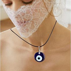 DIY-Kits zur Herstellung von Halsketten mit Anhängern mit bösen Augen&nbsp;DIY-NB0004-78