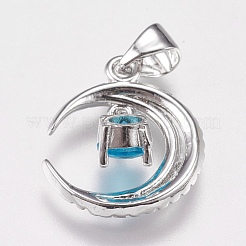 Ottone micro spianare pendenti zirconi&nbsp;ZIRC-E147-57P