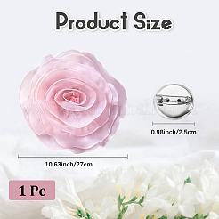 1 Stück Blumenbrosche aus Polyester&nbsp;JEWB-CN0001-08C