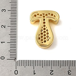 Placage en rack en laiton micro pavé de zircones cubiques transparentes&nbsp;KK-C067-11G-T