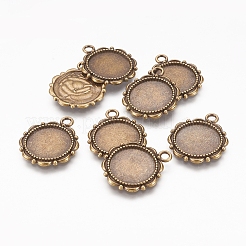 Pendente in lega basi per cabochon&nbsp;PALLOY-A18941-AB-FF