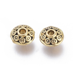 Séparateurs perles en alliage de style tibétain&nbsp;X1-GLF0725Y-NF