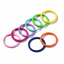 Spritzlackierte geteilte Schlüsselringe aus Eisen&nbsp;KEYC-S255-003