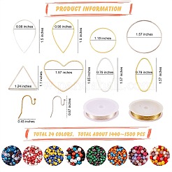 DIY-Perlen-Geometrie-Tropfenohrring-Herstellung&nbsp;DIY-SZ0007-02