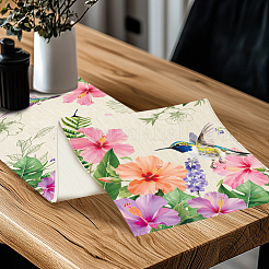 Tischdecke aus Polyester&nbsp;HOUS-WH0002-002