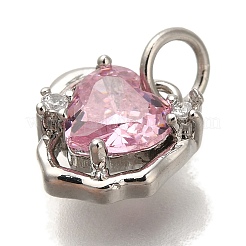 Estante de placas micro latón allanan charms de circonio cúbico&nbsp;KK-I720-08P