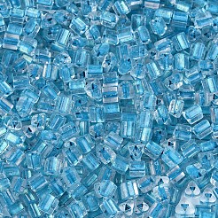Transparente innenfarbene Glas-Saatperlen&nbsp;SEED-T007-13L