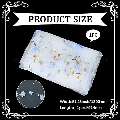 Tissu de broderie en fibre de lait à fleurs 3d&nbsp;AJEW-WH20006-241A