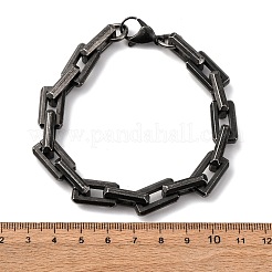 Bracelets à maillons en acier inoxydable 304 pour hommes et femmes&nbsp;BJEW-C124-01B