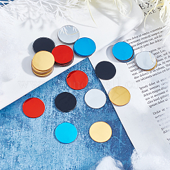 100 miroir rond plat en acrylique 5 couleurs pour décoration murale&nbsp;DIY-GA0002-12