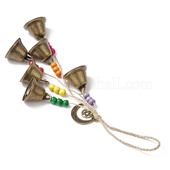 Décoration pendentif cloche en fer de lune&nbsp;HJEW-TA00379