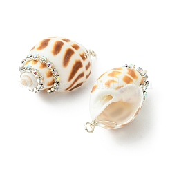 Pendientes de concha de caracol naturales&nbsp;PALLOY-TA00416