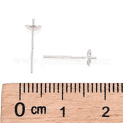 Accessoires de clous d'oreilles en 925 argent sterling&nbsp;X-STER-K167-027B-S