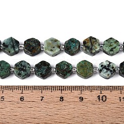 Natürliche afrikanische türkis (jasper) perlen stränge&nbsp;G-P534-A26-02