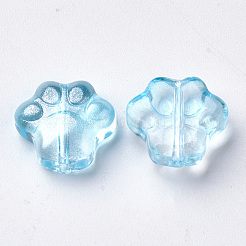 Perle di vetro verniciate a spruzzo trasparente&nbsp;GGLA-S054-008B-05