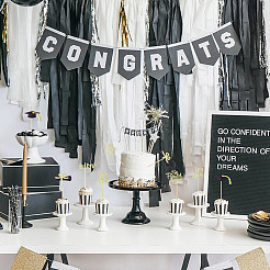 10 pz. inserto per torta in carta a tema laurea decorazione&nbsp;AJEW-WH0270-500A