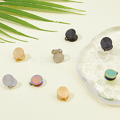 8 Stück 4 Farben 304 Edelstahl Vortex Manschette Ohrringe&nbsp;EJEW-HS0001-14
