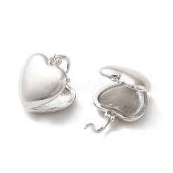Pendientes de aro de corazón de latón para mujer&nbsp;EJEW-Q024-06P