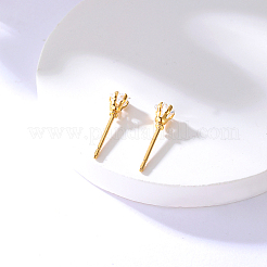Ohrstecker aus 201 Edelstahl mit Mikropavé und Zirkonia&nbsp;LV7016