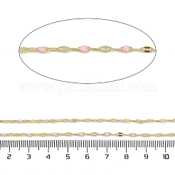 Cadenas con revestimiento de latón y revestimiento de rejilla&nbsp;AJEW-Q153-02G-12