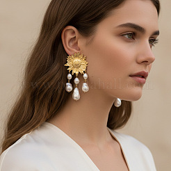 Boucles d'oreilles chandelier en alliage&nbsp;WGA0AF8-01