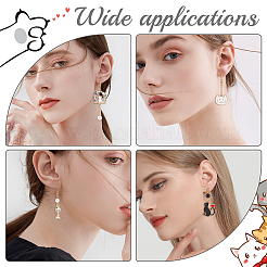 DIY-Set zur Herstellung asymmetrischer Ohrringe mit Katzenmotiv&nbsp;DIY-SC0021-21