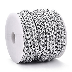 Chaînes à maillons cubains texturés en aluminium&nbsp;CHA-T001-41S