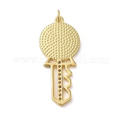 Anhänger aus emailliertem Messing mit Pavé-Fassung und Zirkonia-Beschichtung&nbsp;KK-O142-30G