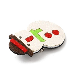 Broche de cuero pu con tema navideño&nbsp;LS-JEWB-C004-01D