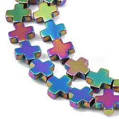 Fili di perline di ematite sintetica non magnetica elettrolitica&nbsp;G-J211-A05-04