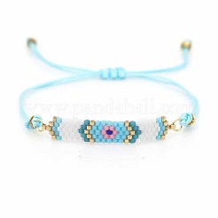 Armband aus geflochtenen Perlen aus Glassamen&nbsp;LS-BJEW-A121-52