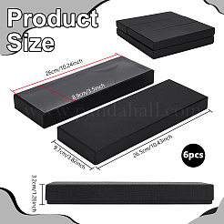 Aufbewahrungsboxen für Krawatten aus Papier und Karton&nbsp;CON-WH0107-64A