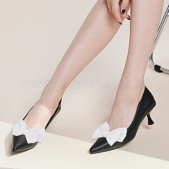 8 Stück Schuhschnallenclips aus Polyester mit Blumen und Schleife in 4 Stilen&nbsp;HJEW-GA00032