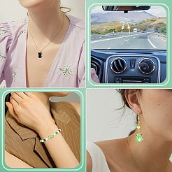 10 pièce de perles de lampe bosselées faites à la main&nbsp;LAMP-SZ0001-66B