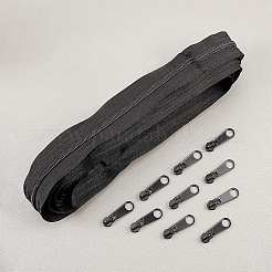 Reißverschluss mit geschlossenem Ende aus Nylon und Reißverschluss aus Zinklegierung&nbsp;DIY-BC0011-64