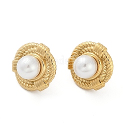 Pendientes de botón de acero inoxidable 304&nbsp;EJEW-G423-31A-G