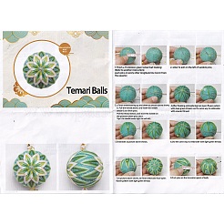 DIY Sticken Temari Ball Schlüsselanhänger Kits&nbsp;DIY-I064-A05