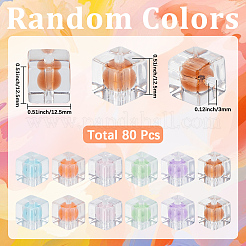 80 Stück transparente Acrylperlen&nbsp;OACR-SC0003-01