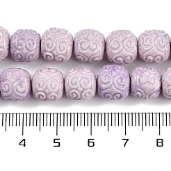 Brins de perles sculptées teintées en coquillage synthétique&nbsp;SHEL-K007-11