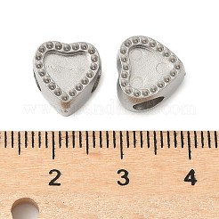 304 Edelstahl-Europäische Perlen&nbsp;STAS-D307-02A-P