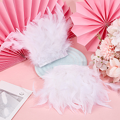 Adornos de plumas de gallo para puños de ropa&nbsp;AJEW-WH0696-197B