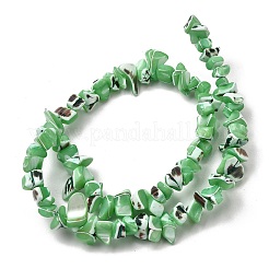 Chapelets de perles de coquille de trochid / trochus coquille&nbsp;SHEL-B003-02D