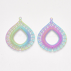 Pendentifs en filigrane d'acier inoxydable avec placage ionique (IP) 201&nbsp;X-STAS-S108-34