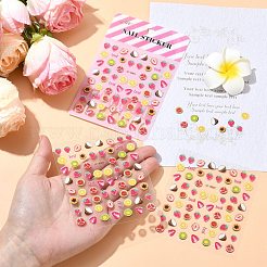 60 Stück Nagelkunst-Aufkleber aus Papier mit Früchten&nbsp;AJEW-CJC0018-05A